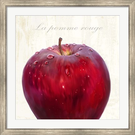 Framed La Pomme Rouge Print