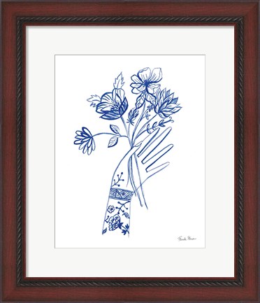 Framed Floral Hand III Print