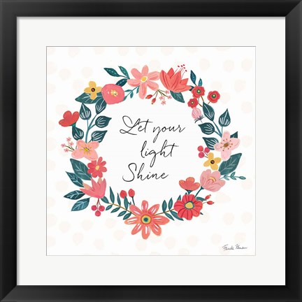 Framed Bright Petals IV Print