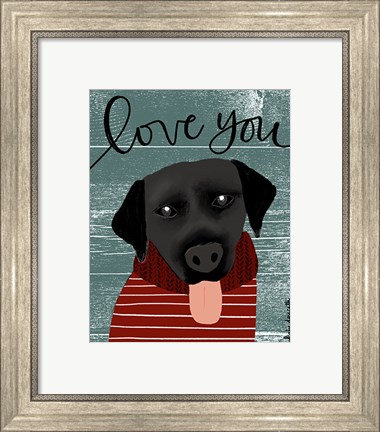 Framed Love You Lab Print