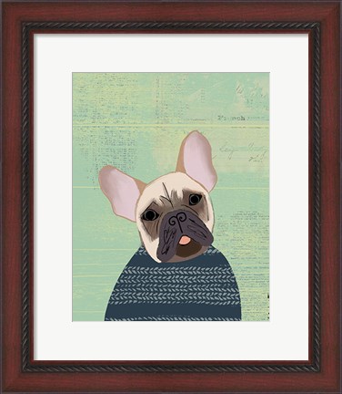 Framed French Bulldog Print