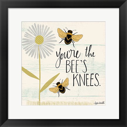 Framed Bee&#39;s Knees Print