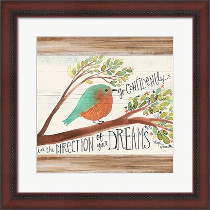 Framed Confident Bird Print