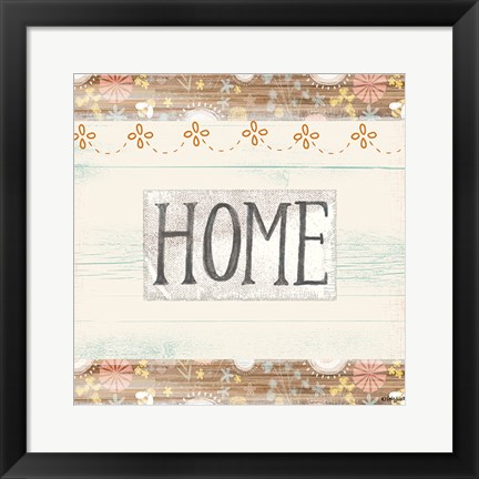 Framed Farmhouse Home Print