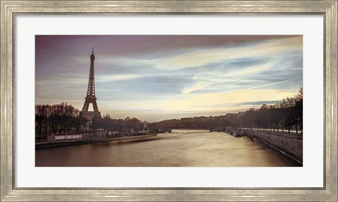 Framed Paris Sunset Print