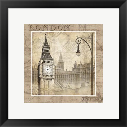 Framed London Calling Print