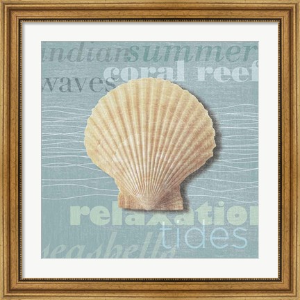 Framed Beach Collection III Print