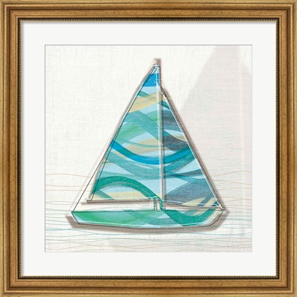 Framed Smooth Sailing I Print