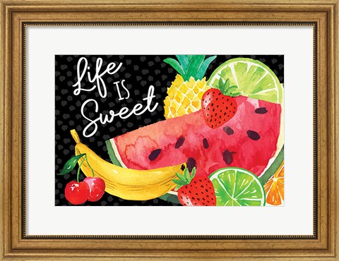 Framed Life is Sweet Print