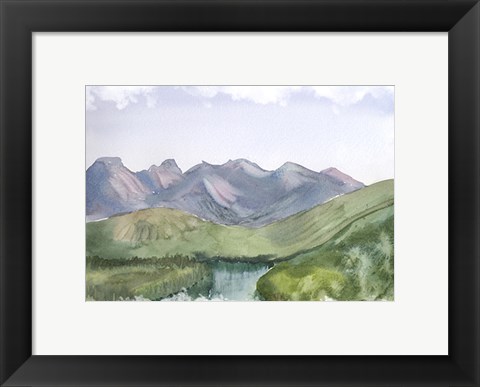 Framed Mountain Scape Print