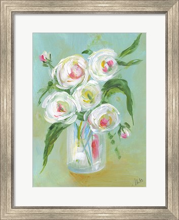 Framed Floral Still Life III Print