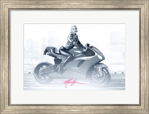 Framed Marilyn&#39;s Ride in Pink Print