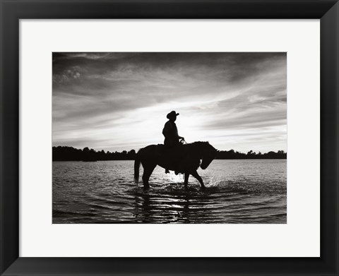 Framed Silhouettes at Sunset Print