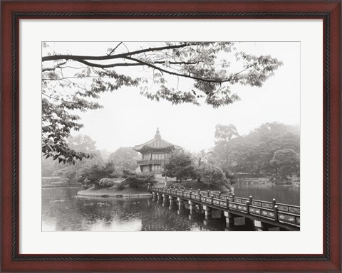 Framed Lotus Pavillion II Print