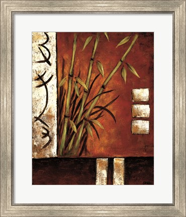 Framed Russet Silhouette II Print