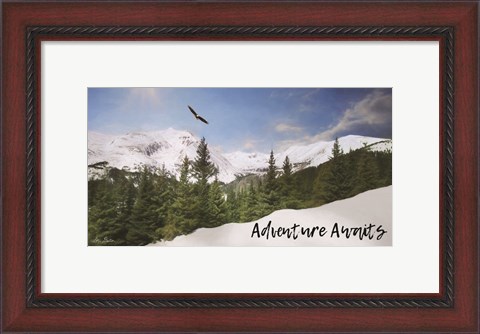 Framed Adventure Awaits Print