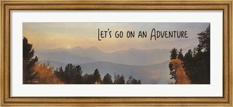 Framed Let&#39;s Go on an Adventure Print