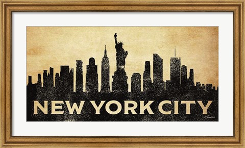 Framed New York City Skyline Print