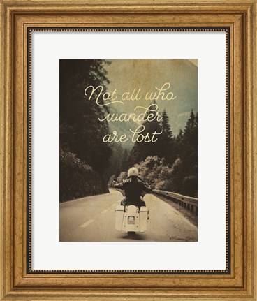 Framed Not All Who Wander Print