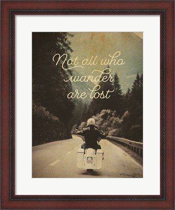 Framed Not All Who Wander Print