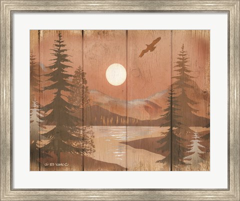 Framed Full Moon II Print