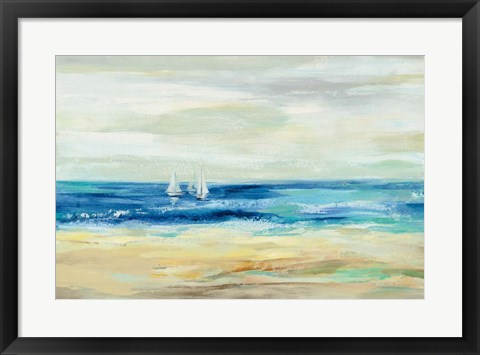 Framed Sand and Sea Print