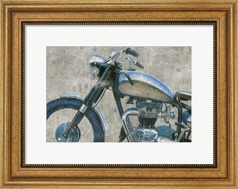 Framed Lets Roll II Grunge Crop Print