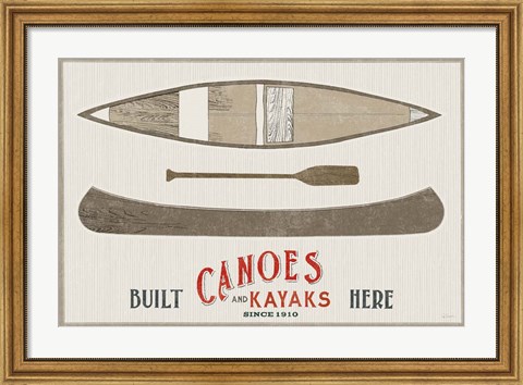 Framed Cabin Life VII Kayak Print