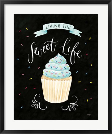 Framed Sweet Life IV Dark Print