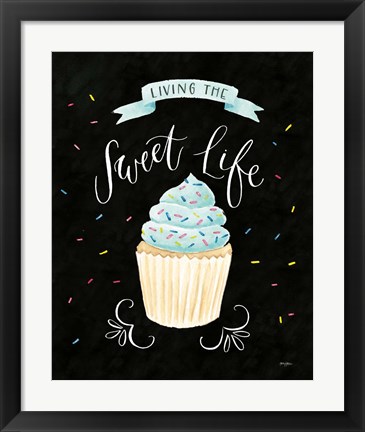 Framed Sweet Life IV Dark Print