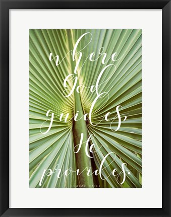 Framed Where God Guides Print