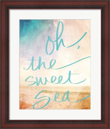 Framed Oh the Sweet Sea Print