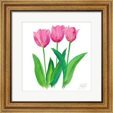 Framed Tulips I Print