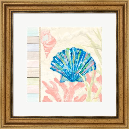 Framed Pastel Coastal II Print