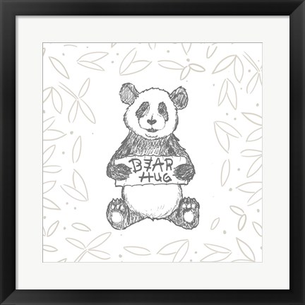 Framed Animal Hugs II Print