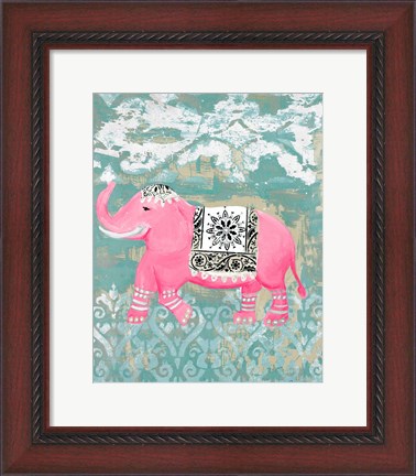 Framed Pink Bazaar I Print