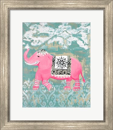 Framed Pink Bazaar I Print