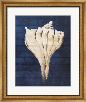 Framed Beach Finds Navy II Print