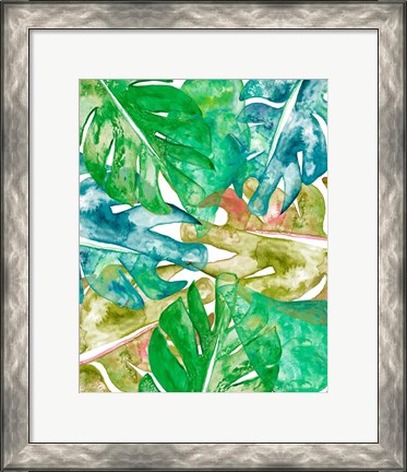 Framed Bed of Leaves II Print