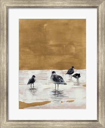 Framed Seagulls Chillin&#39; Print