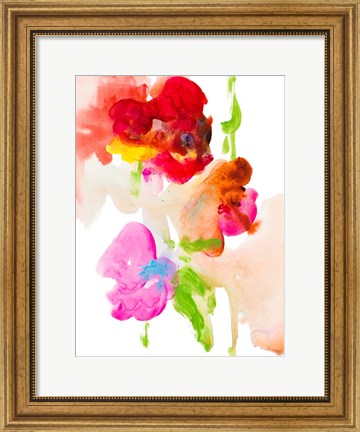 Framed Abstract Flower Study Print