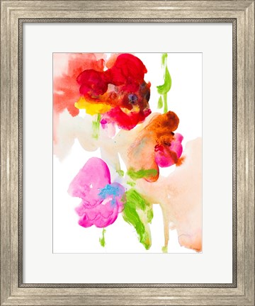 Framed Abstract Flower Study Print