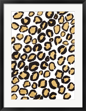 Framed Gold Cheetah Print