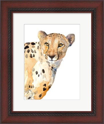 Framed Standing Cheetah Print