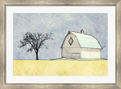 Framed Daytime Farm Scene Print