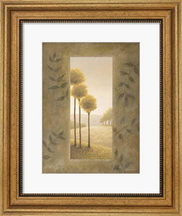 Framed Golden Escape II Print