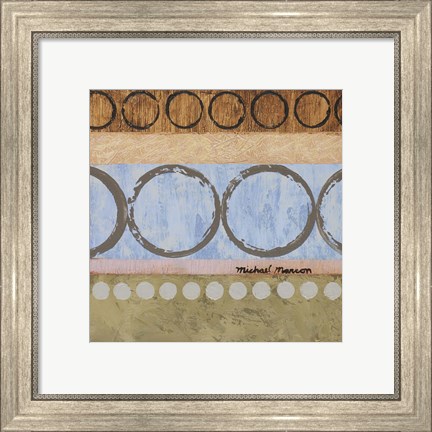 Framed Marcon Circles I Print