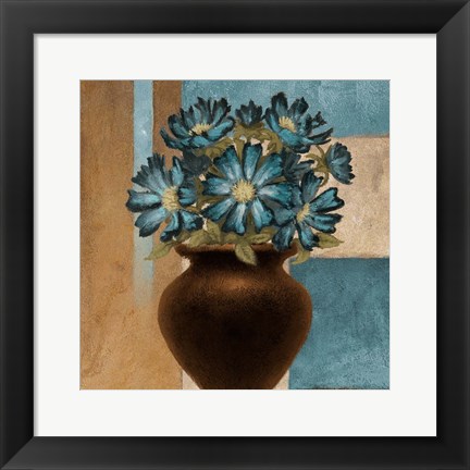 Framed Floral Motif II Print