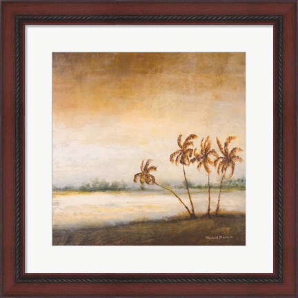 Framed Coastal Romance II Print