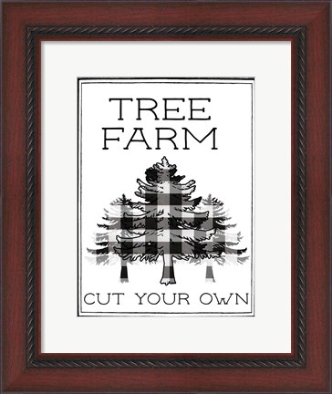 Framed Tree Farm Buffalo Plaid Print